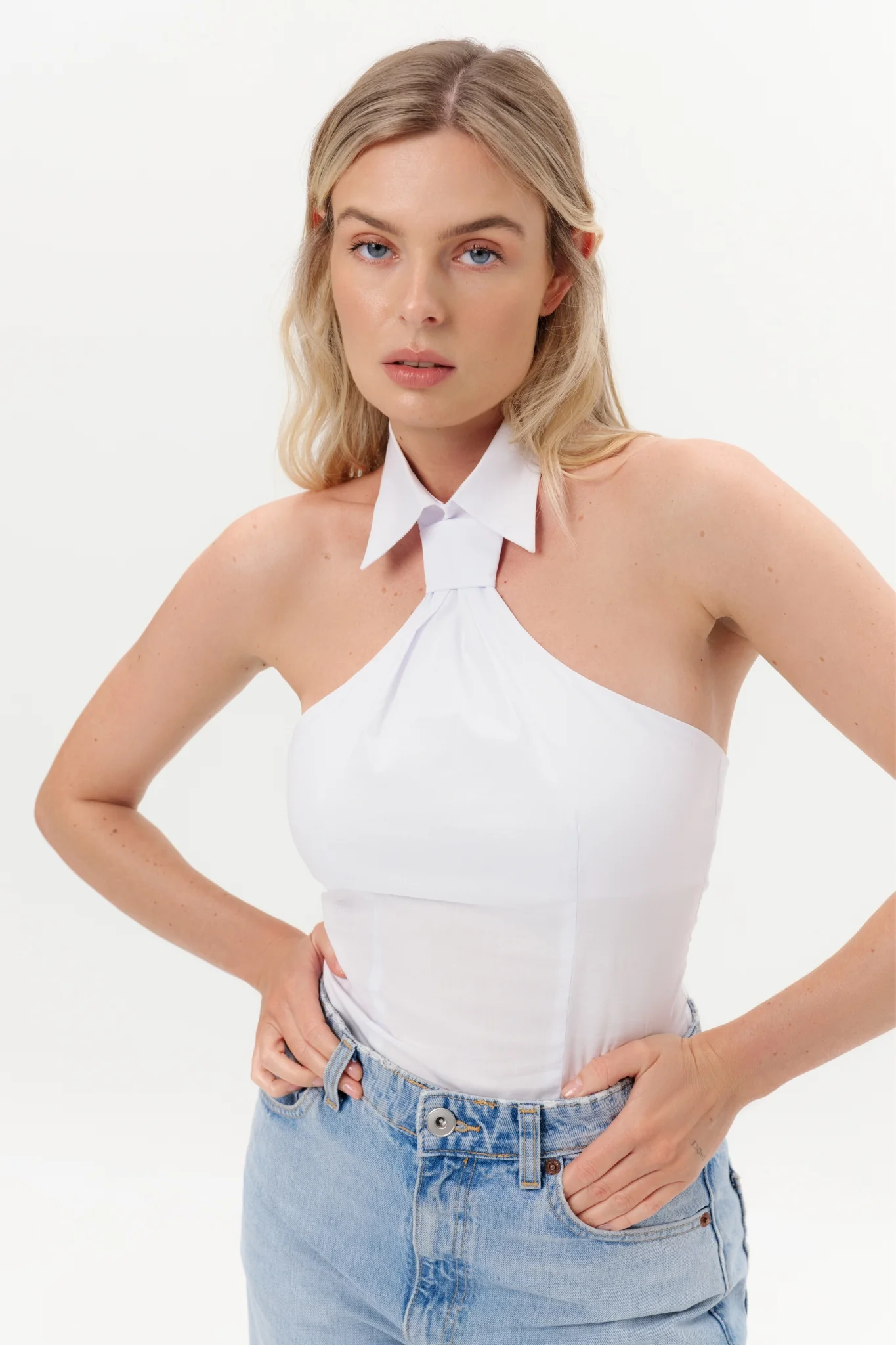 White TIE Top - Image 3