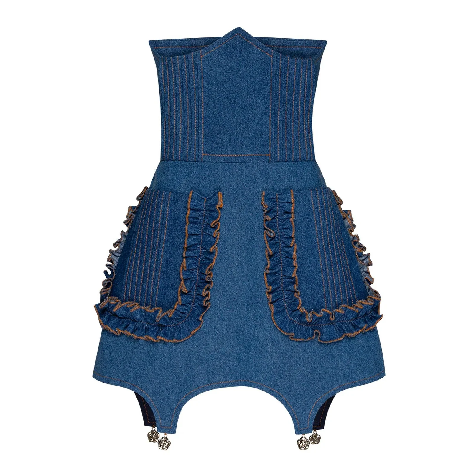 Denim Corset Skirt