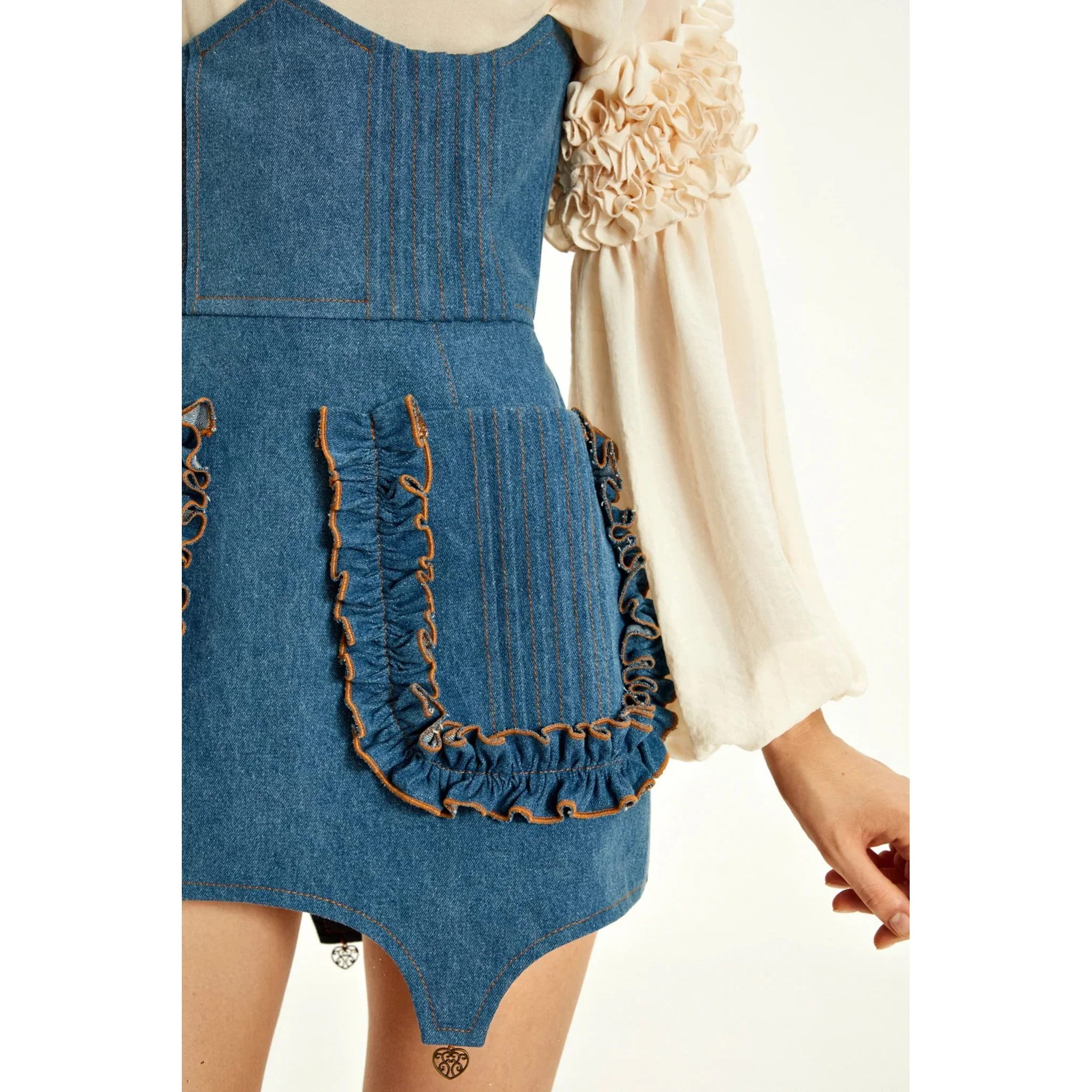 Denim Corset Skirt - Image 4