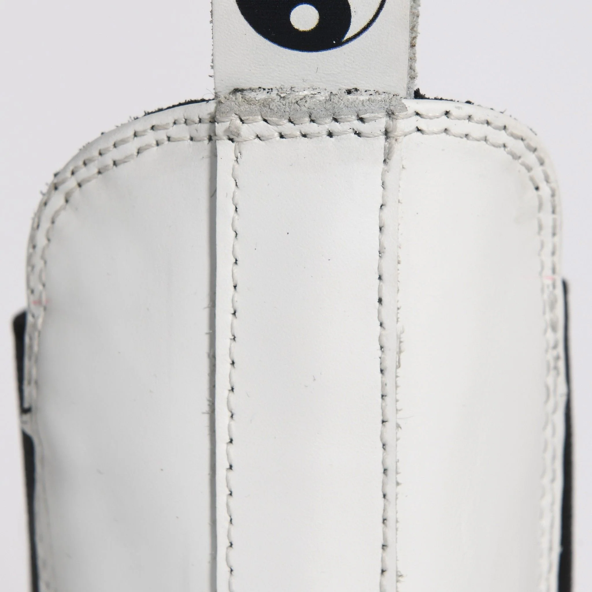 Black and White Leather Chelsea Boots with Platform Sole - Image 10