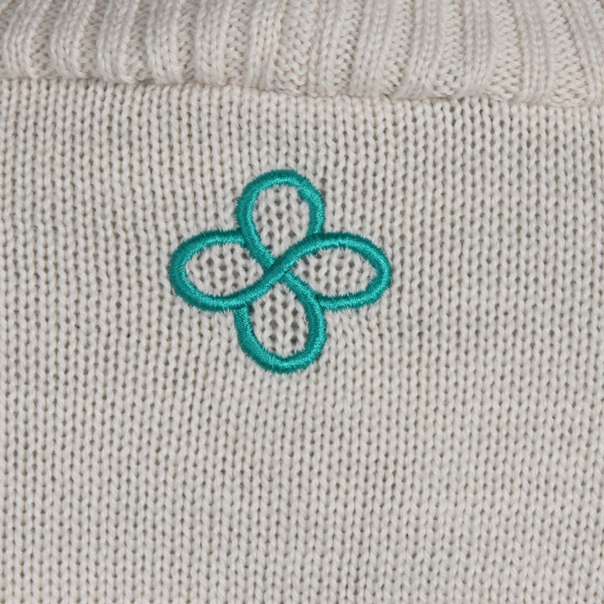 Ivory Merino Wool Turtleneck Sweater with Flared Sleeves - Image 4