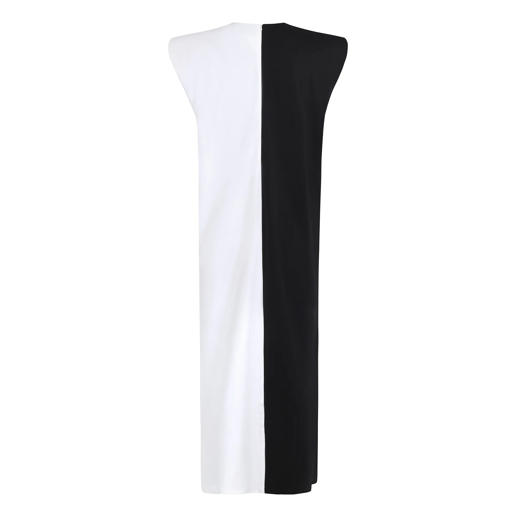 Yin & Yang Sleeveless Two-Tone Dress - Image 2