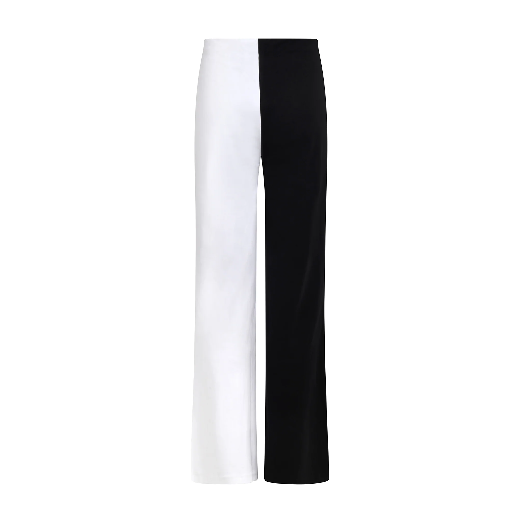 Yin & Yang Two-Tone Wide-Leg Pants