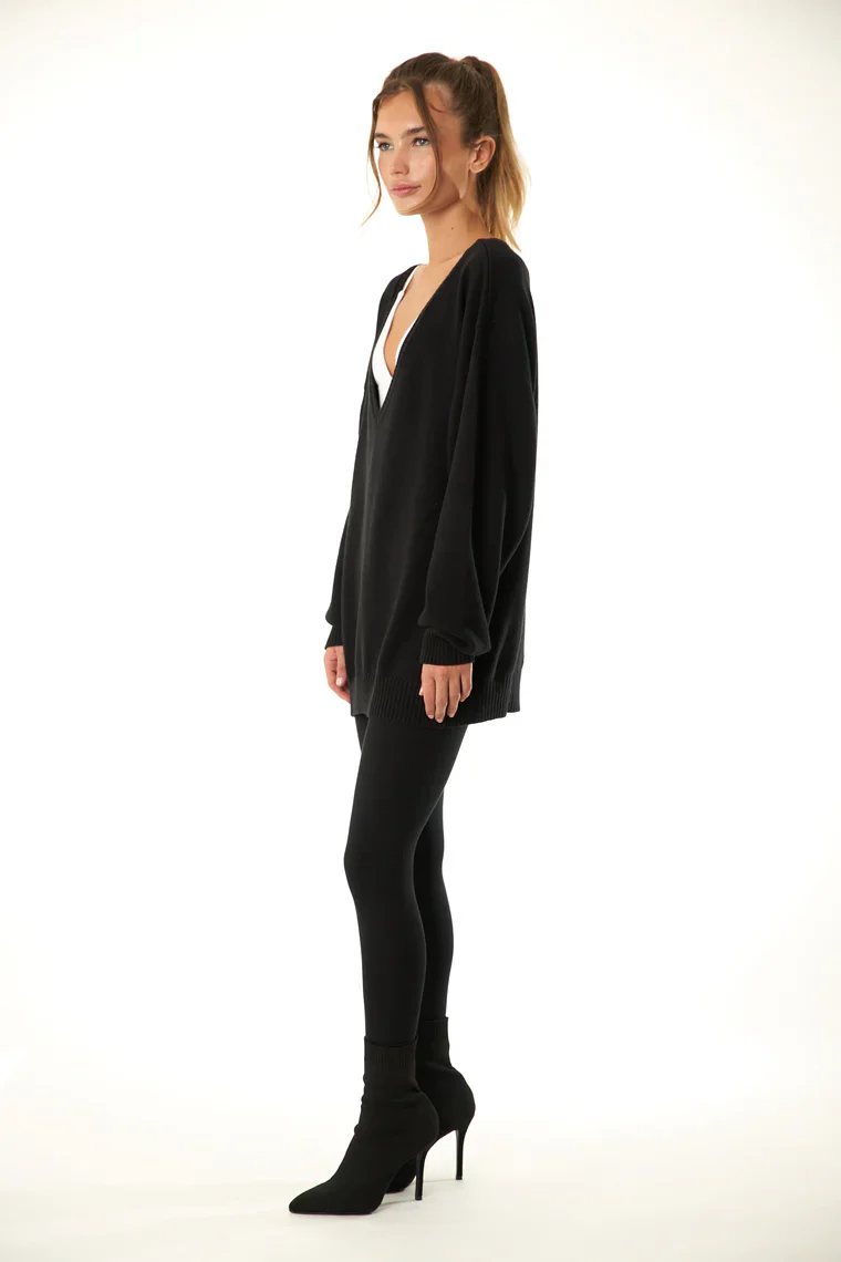 Canna Cotton Cashmere Sweater | Black - Image 3