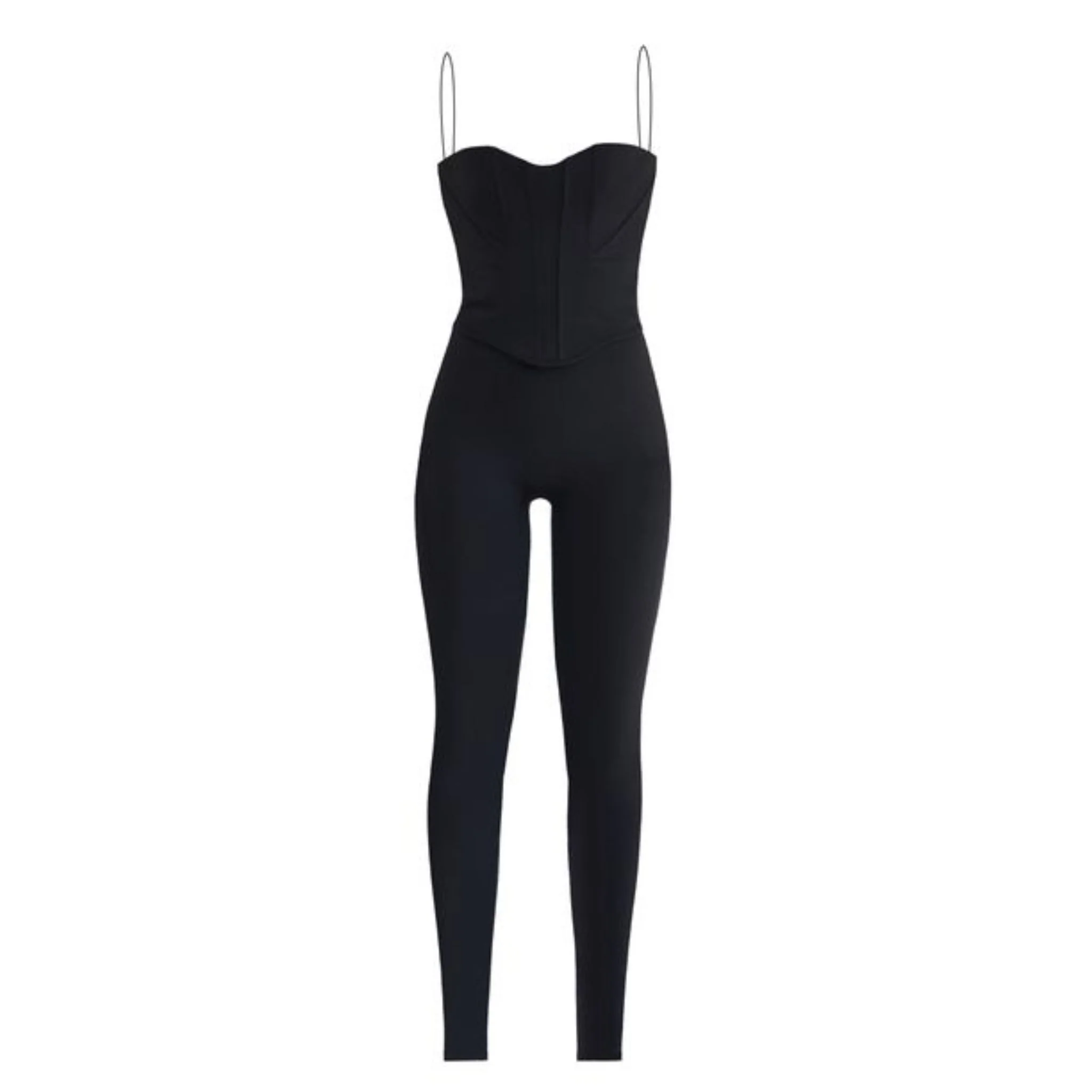Isles Corset Bodysuit | Black