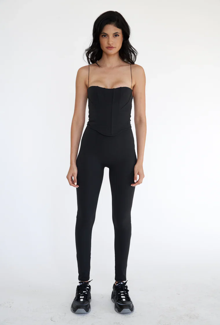 Isles Corset Bodysuit | Black - Image 2