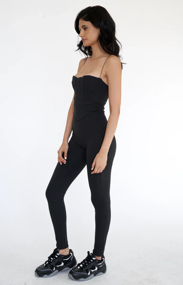 Isles Corset Bodysuit | Black - Image 5