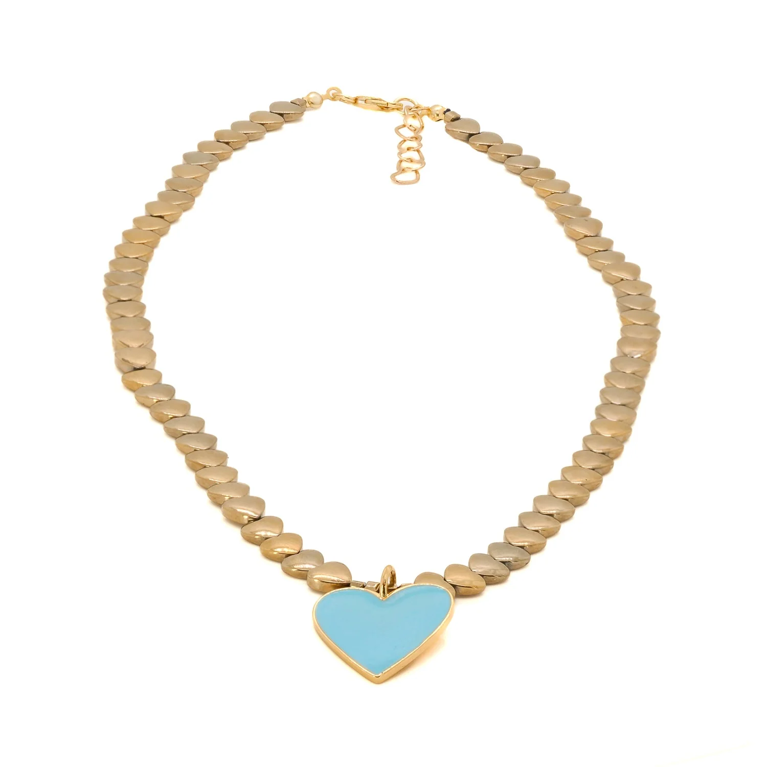 Calmness Blue Heart Necklace - Image 3