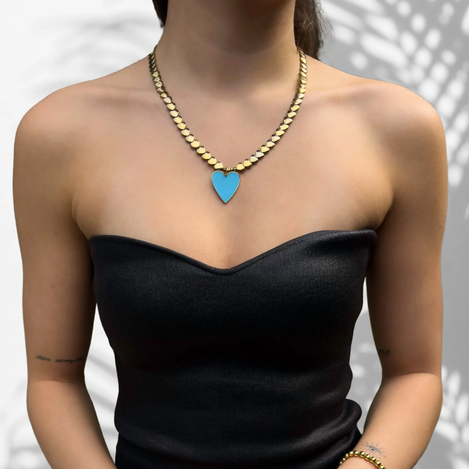 Calmness Blue Heart Necklace - Image 4