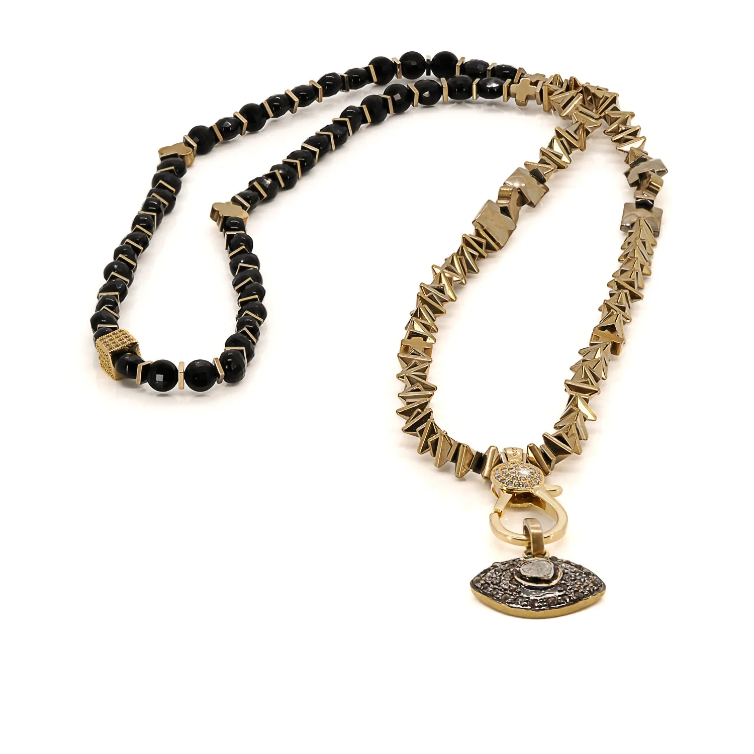 Diamond Evil Eye Necklace - Image 3