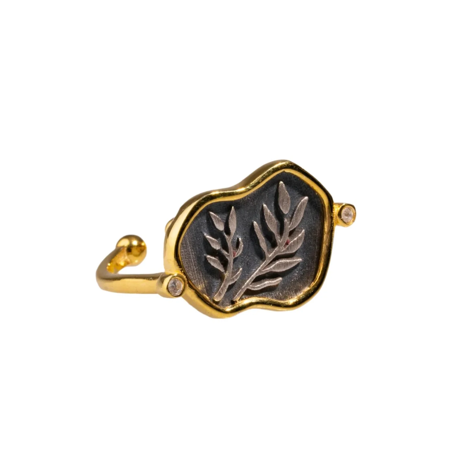 Eternal Peace Olive Branch Ring