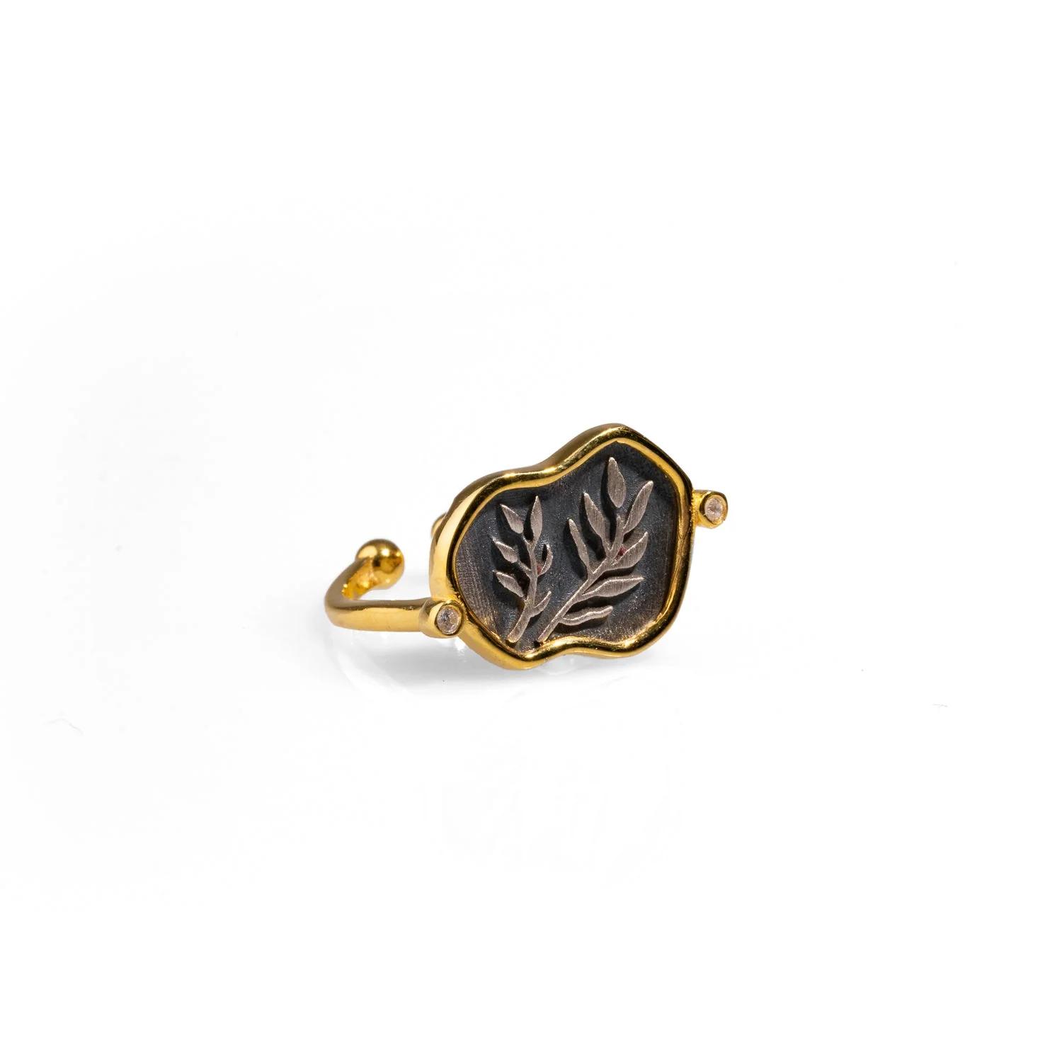 Eternal Peace Olive Branch Ring - Image 5