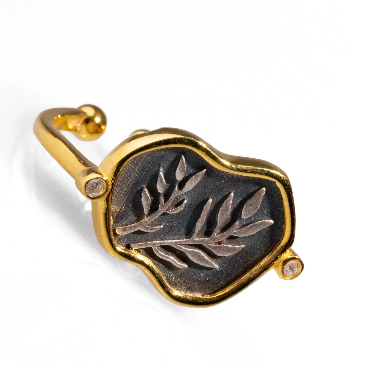 Eternal Peace Olive Branch Ring - Image 6