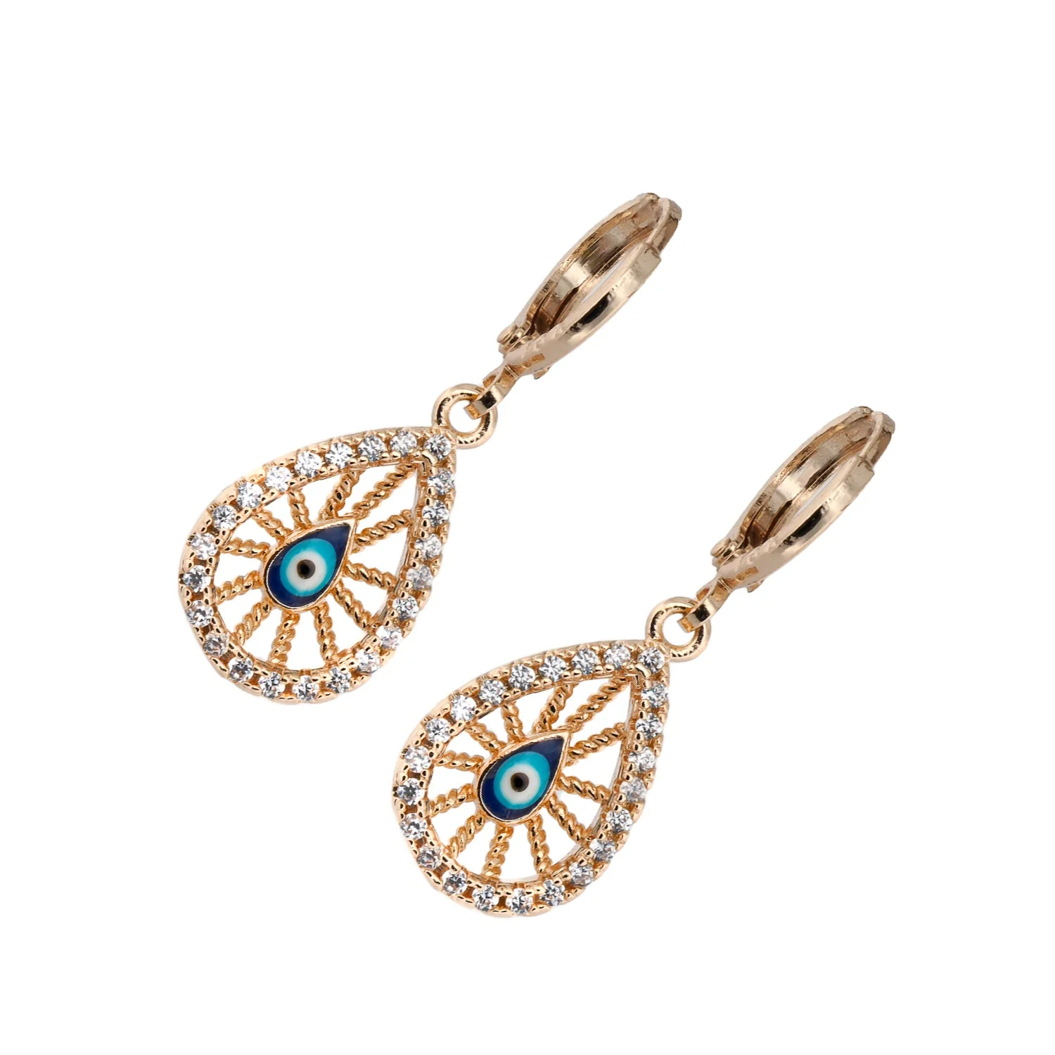 Filigree Evil Eye Earrings - Image 3