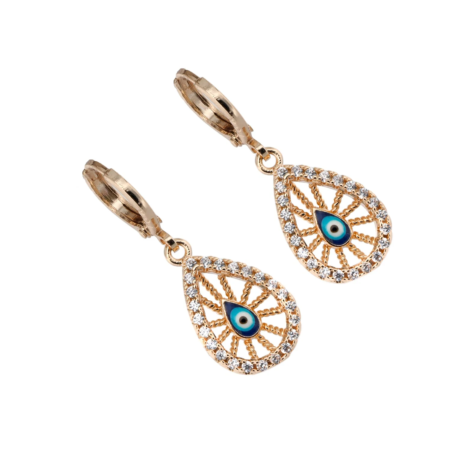 Filigree Evil Eye Earrings - Image 5