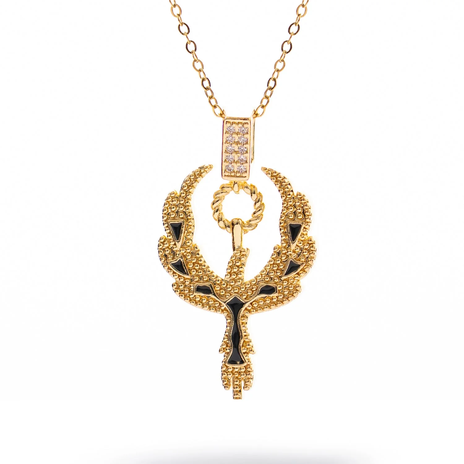 Golden Phoenix Rising Guardian Necklace - Image 3