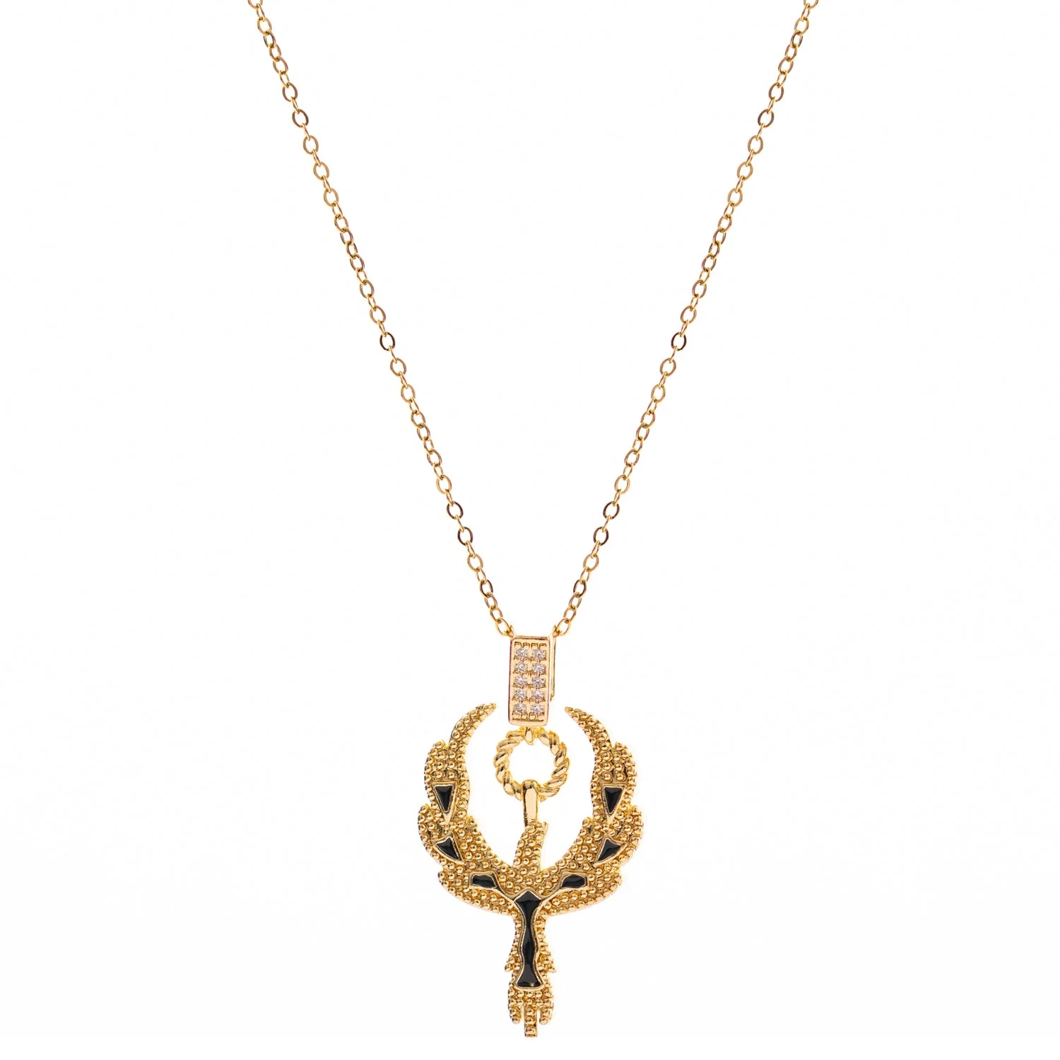Golden Phoenix Rising Guardian Necklace - Image 5