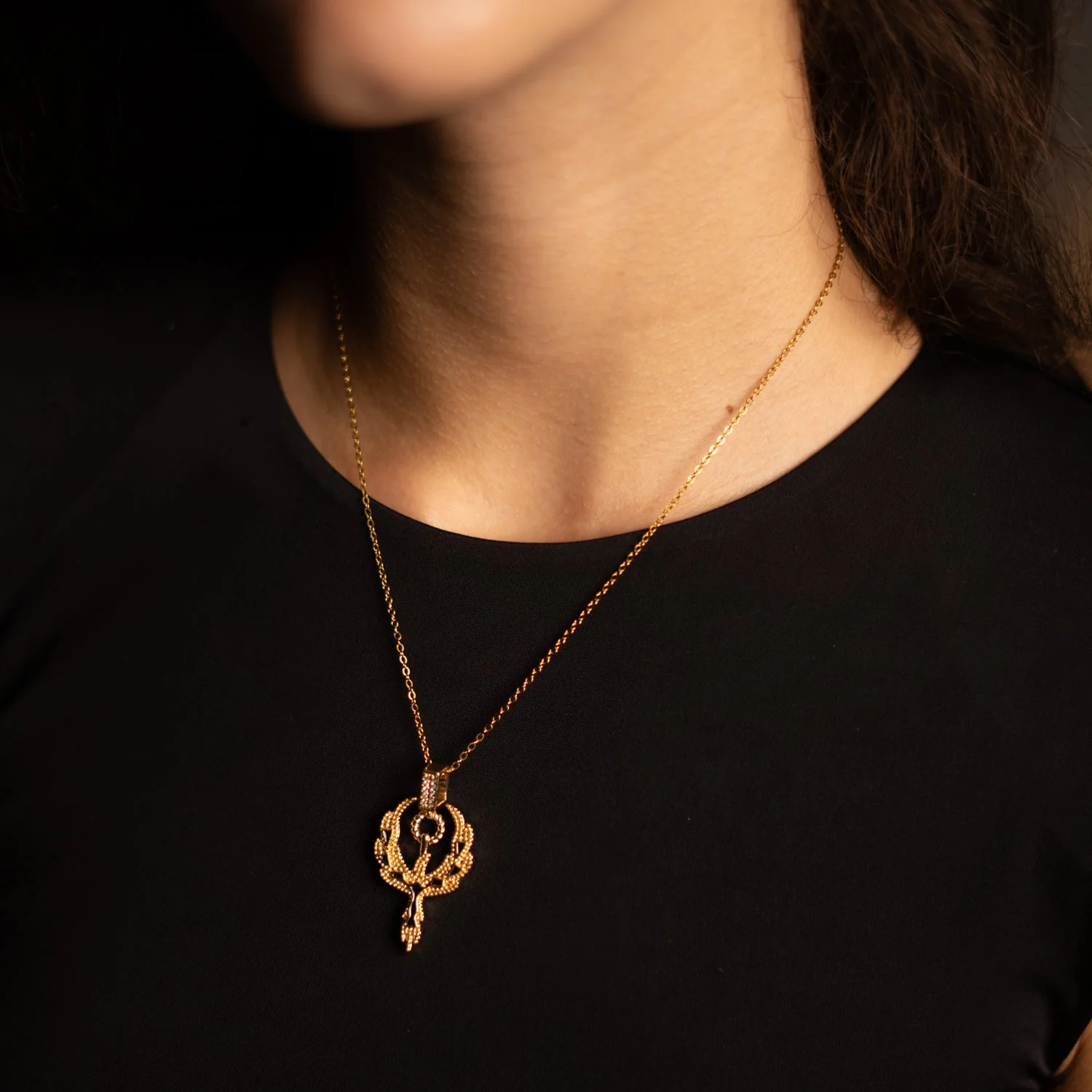 Golden Phoenix Rising Guardian Necklace - Image 7