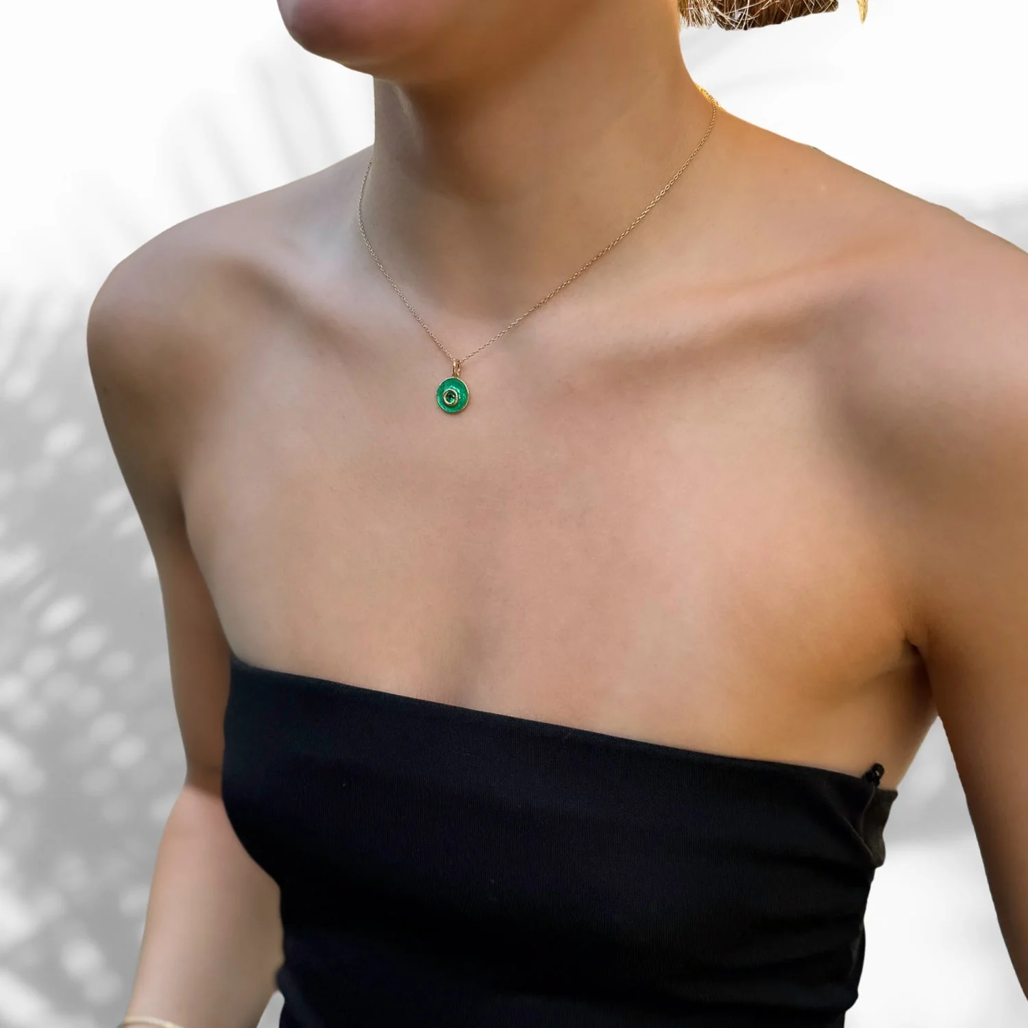 Green Eye Necklace - Image 6