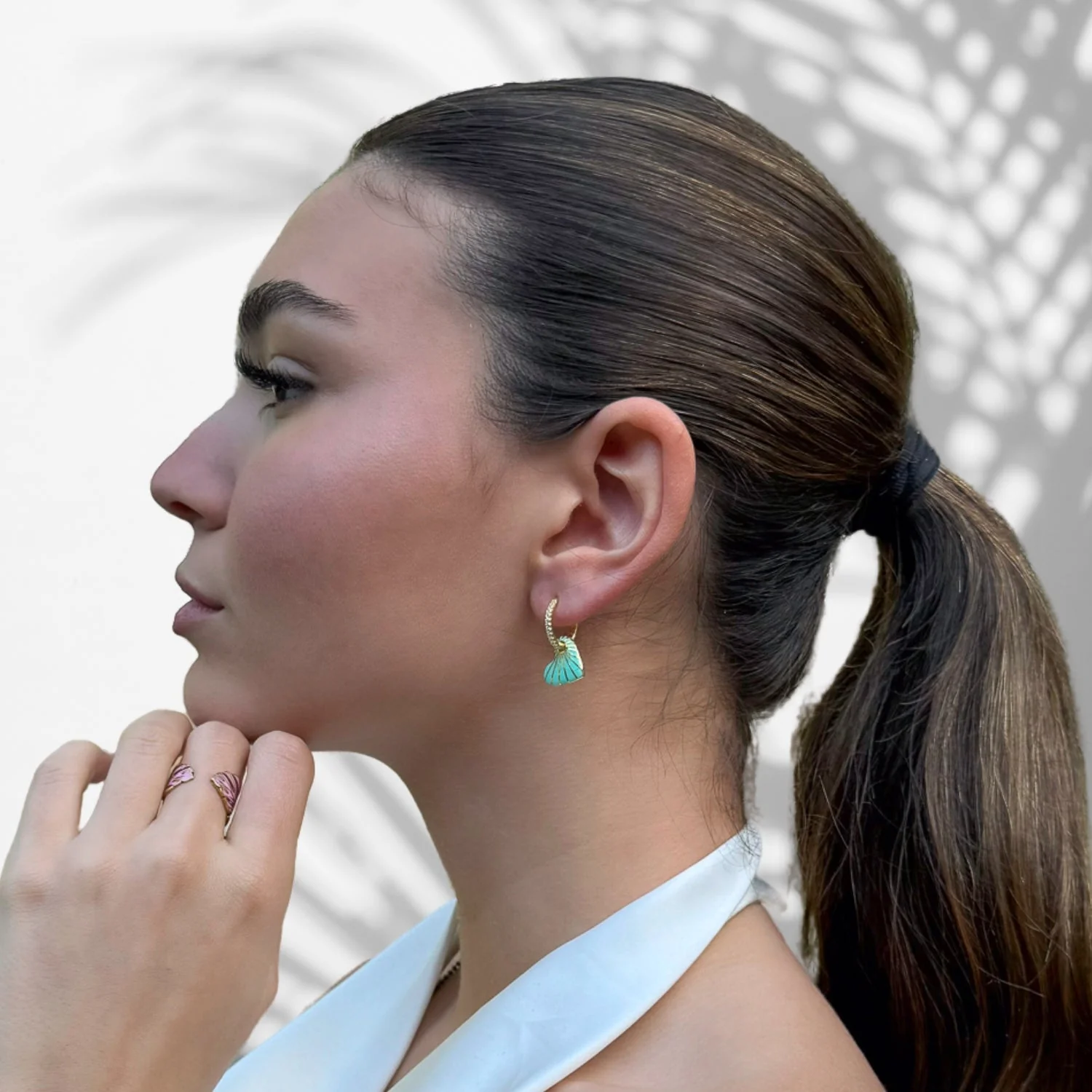 Green Heart Earrings - Image 4