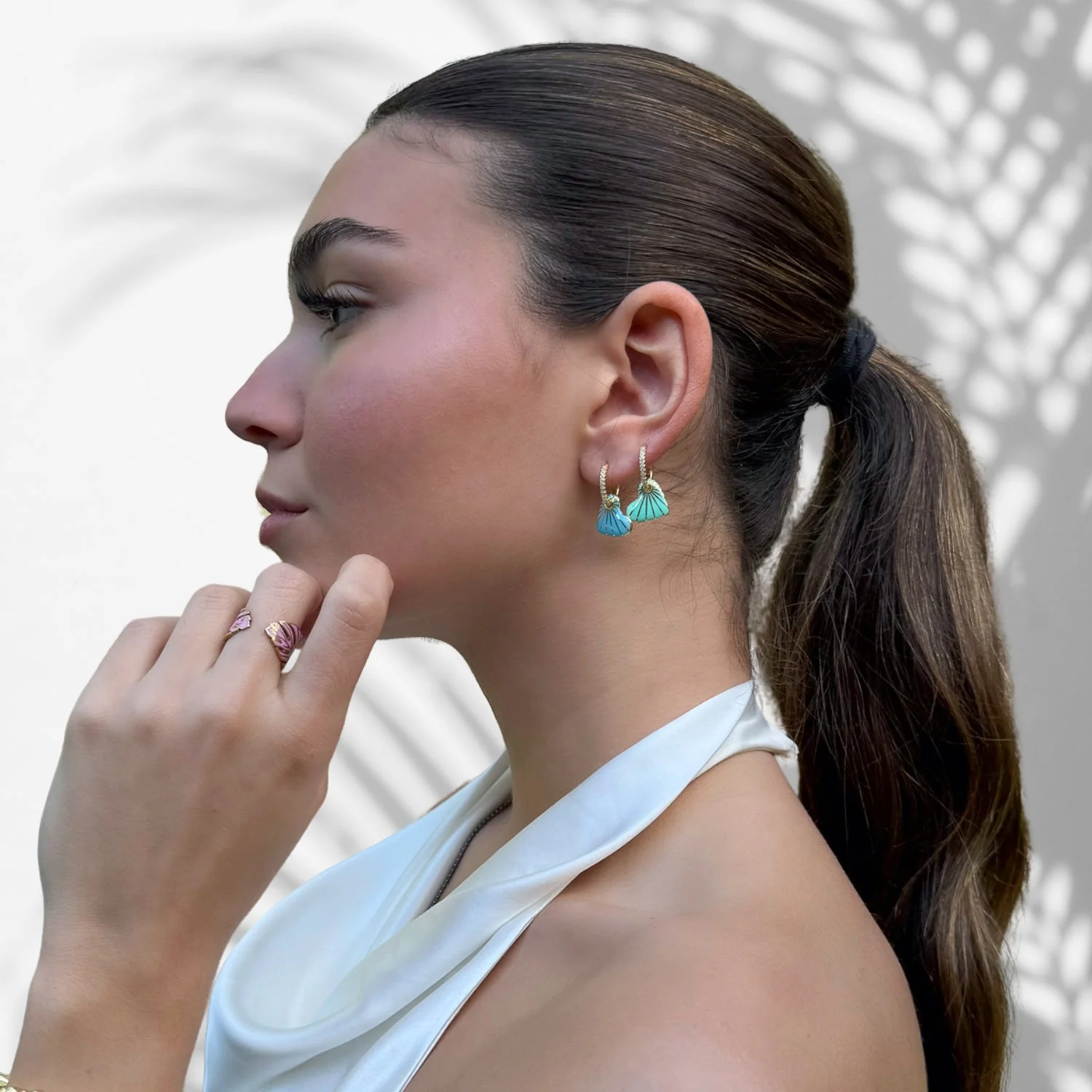 Green Heart Earrings - Image 6