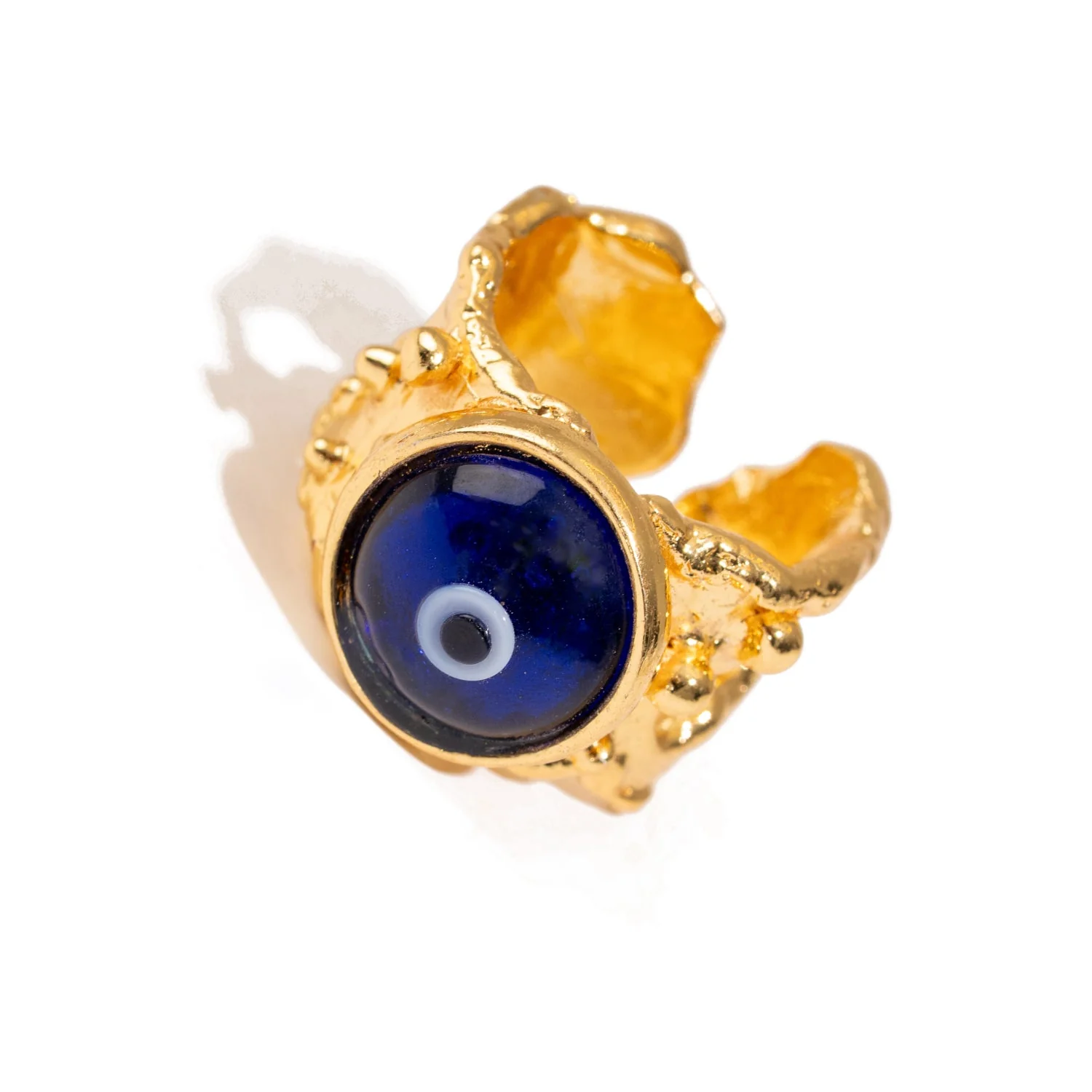 Guardian Evil Eye Adjustable Gold Ring - Image 6