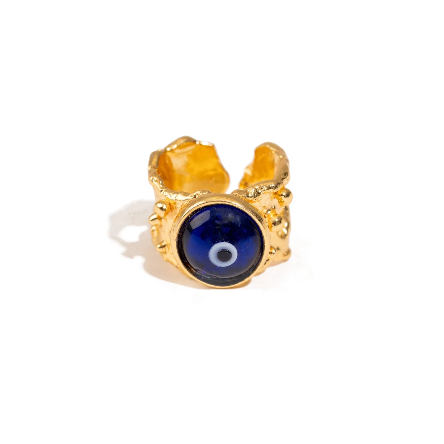 Guardian Evil Eye Adjustable Gold Ring - Image 8