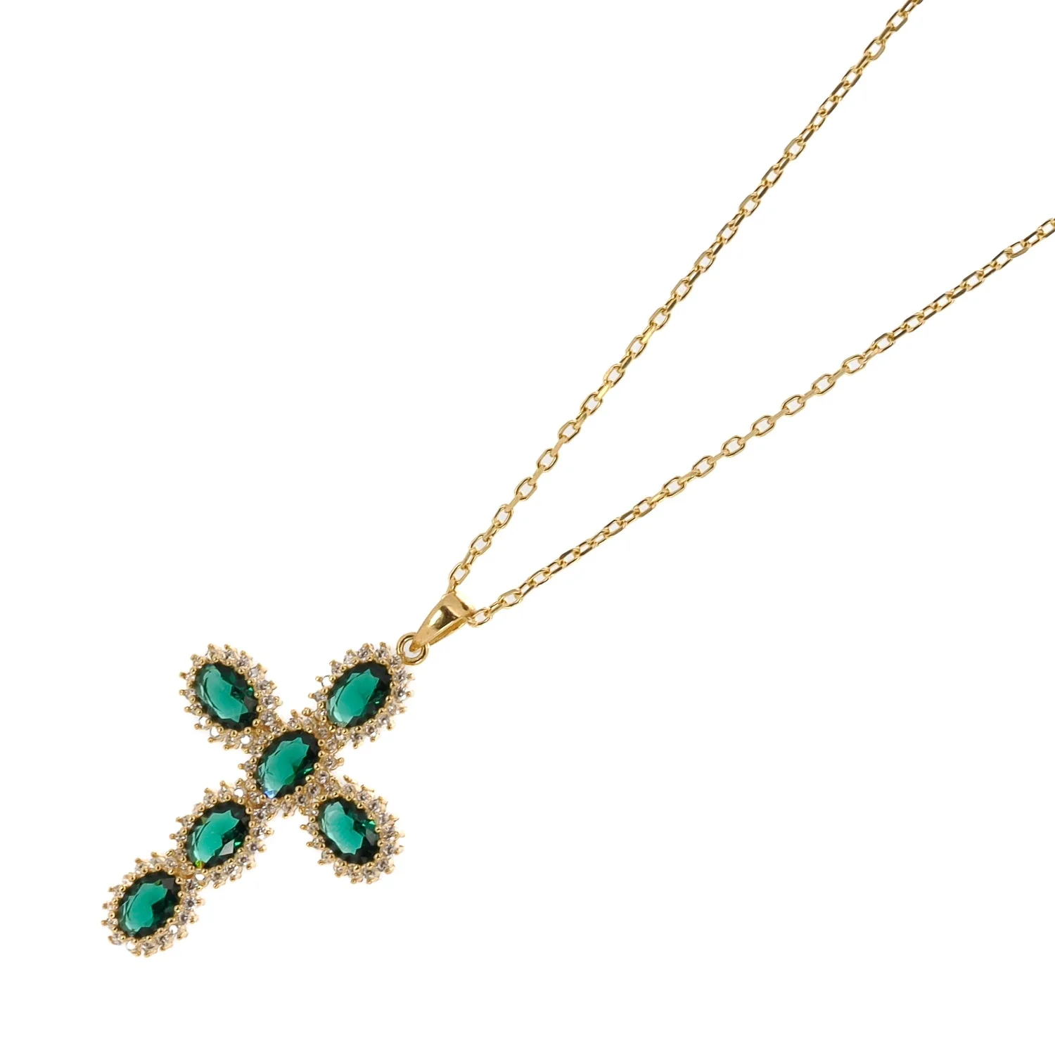 Jade Cross Necklace - Image 5