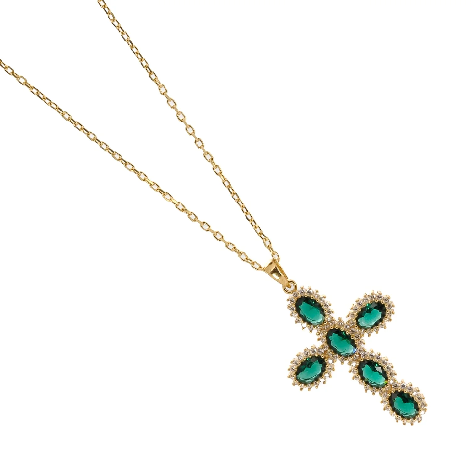 Jade Cross Necklace - Image 6