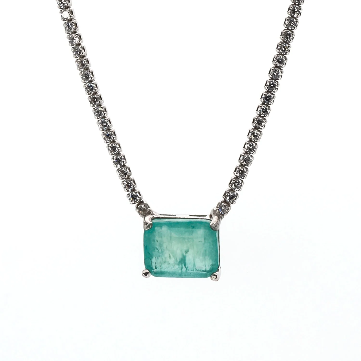 Paraiba & Diamond Necklace