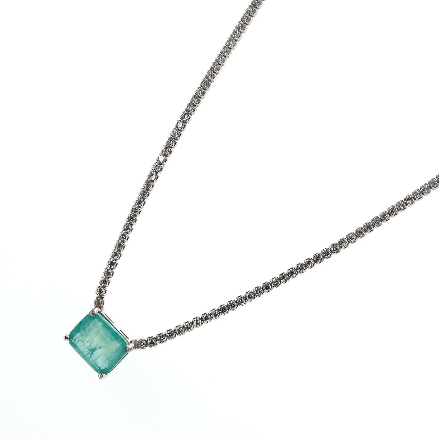 Paraiba & Diamond Necklace - Image 3