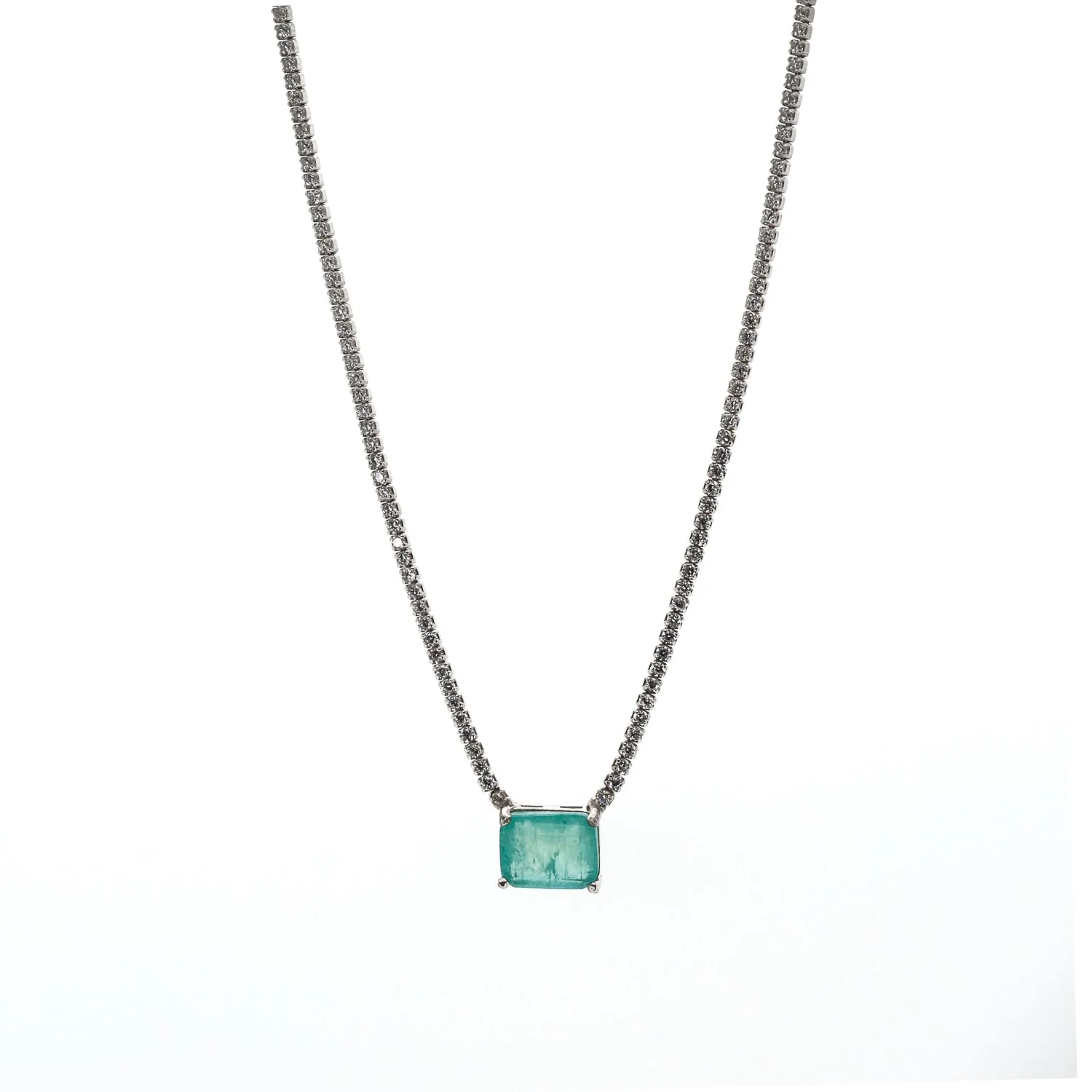 Paraiba & Diamond Necklace - Image 5