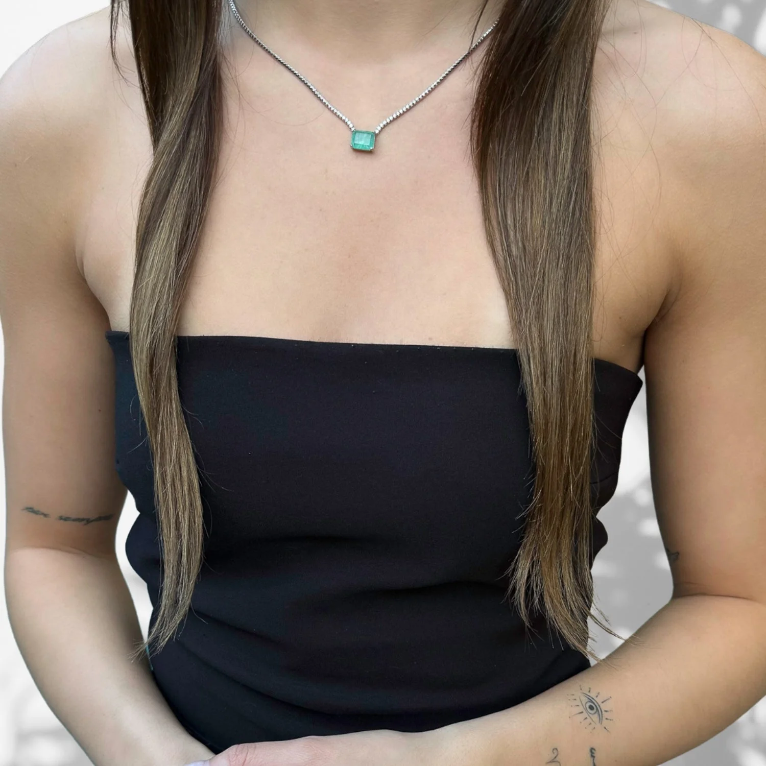 Paraiba & Diamond Necklace - Image 6