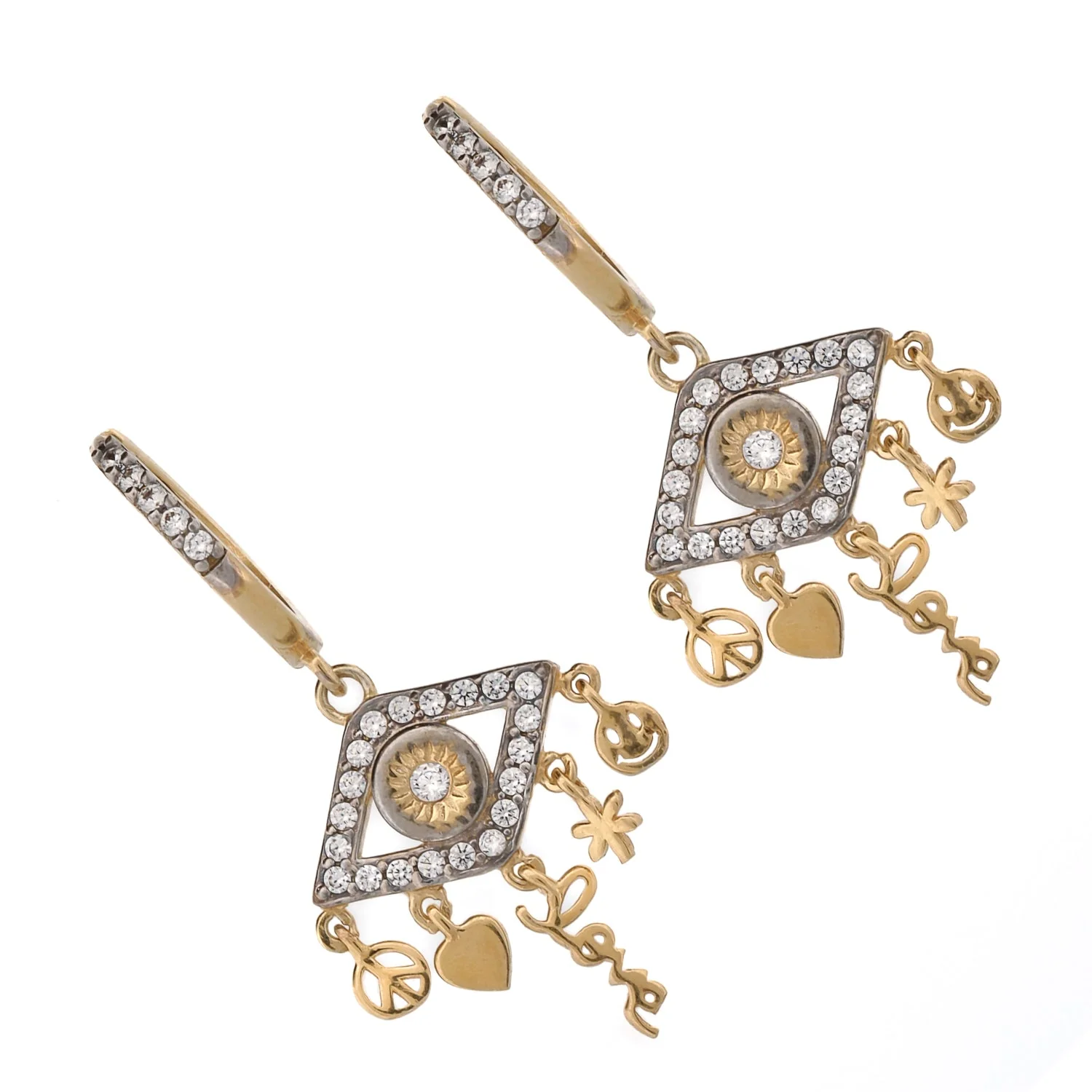 Peace & Love Eye Earrings - Image 5
