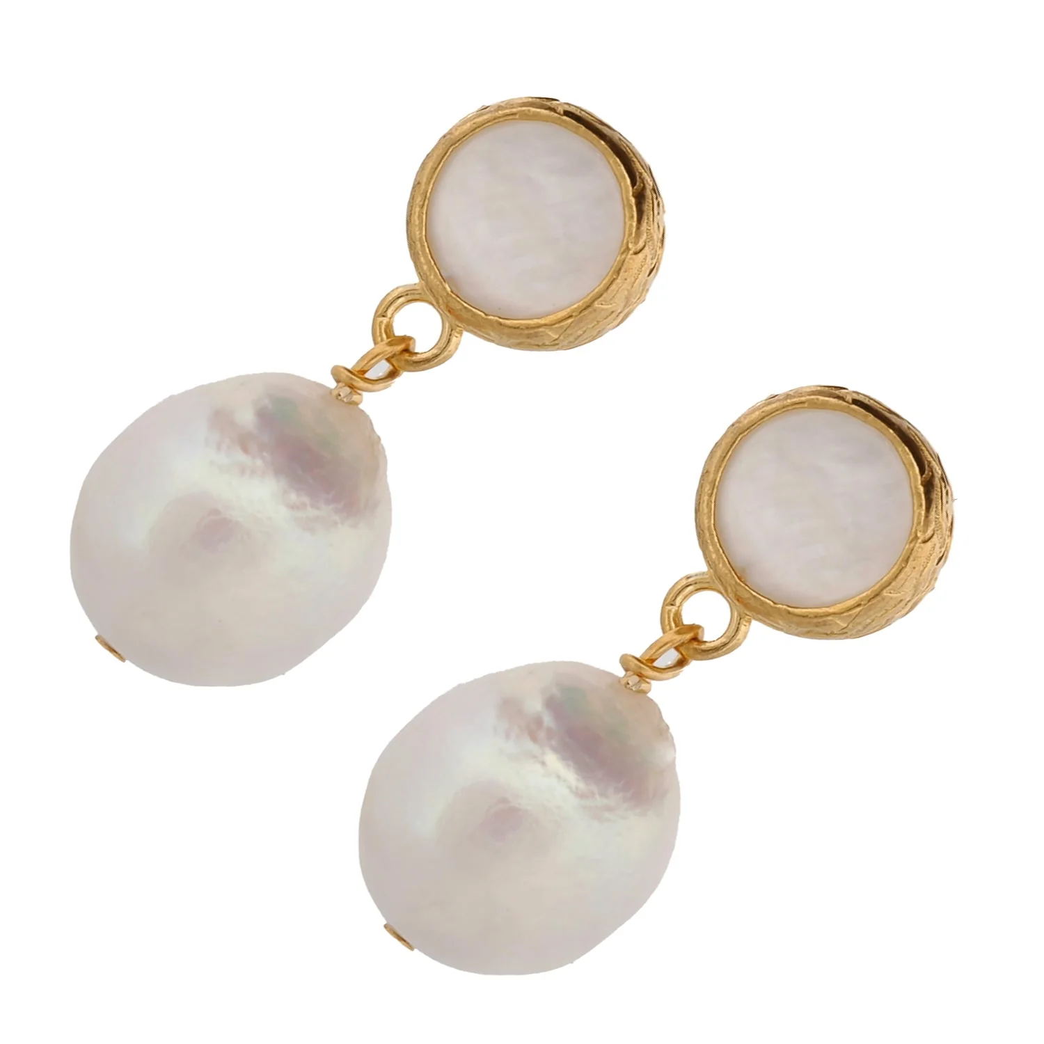Pearl & Gold Earrings - Image 5