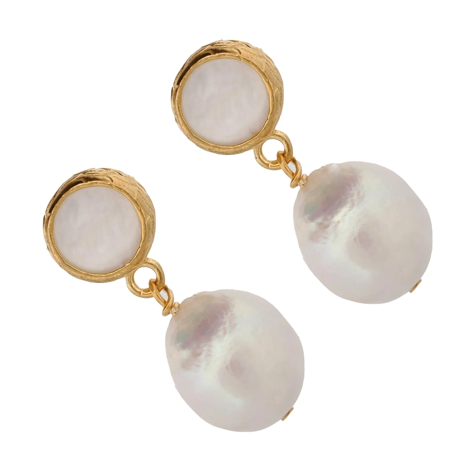 Pearl & Gold Earrings - Image 6