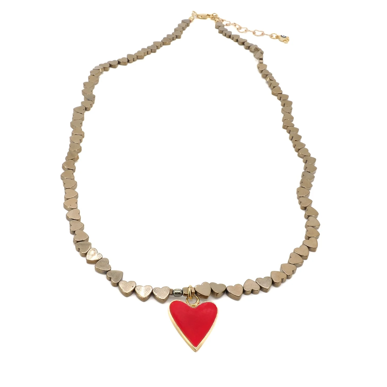 Red Heart Necklace - Image 3