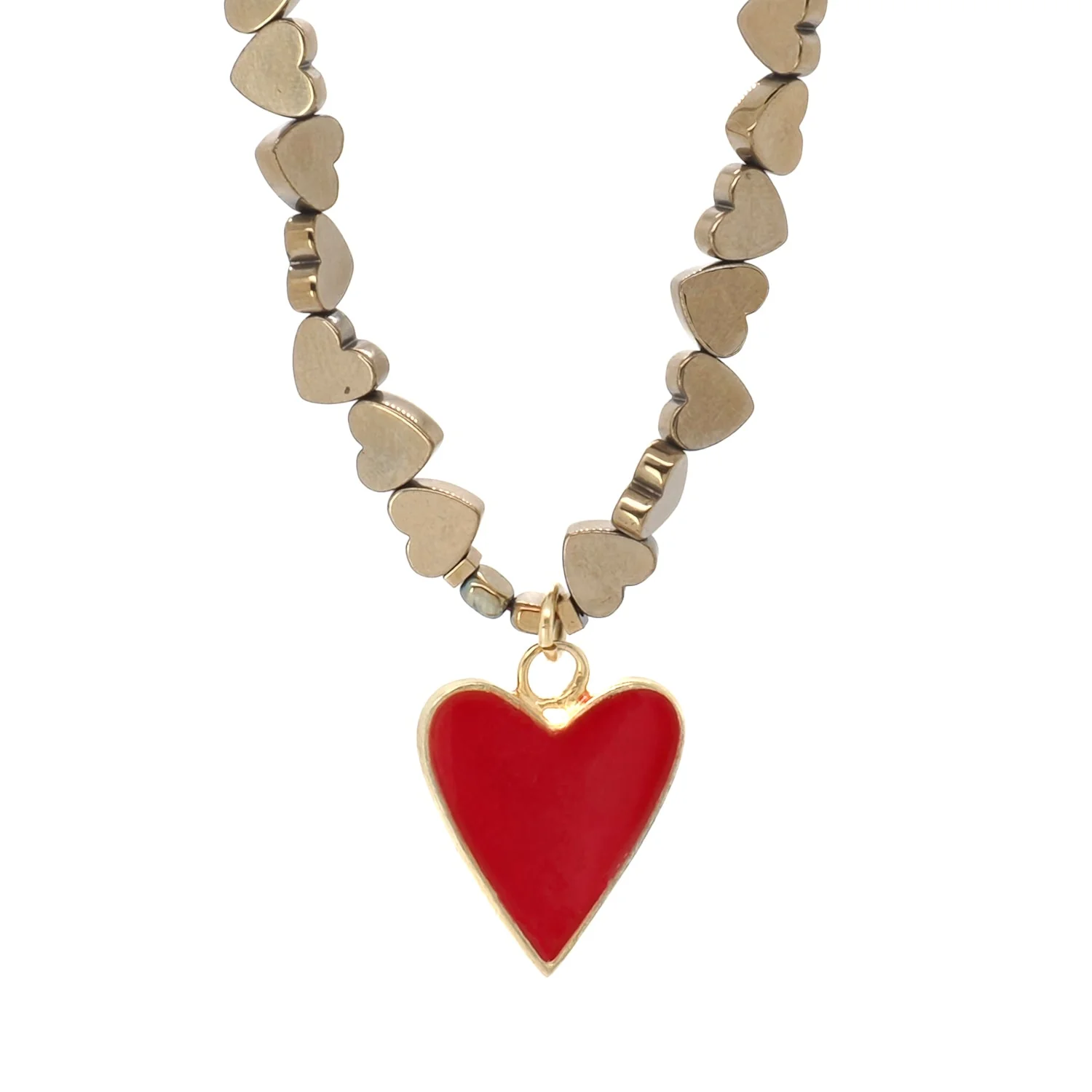 Red Heart Necklace - Image 4