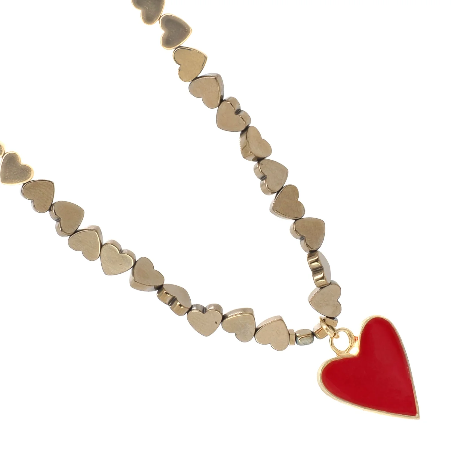 Red Heart Necklace - Image 6