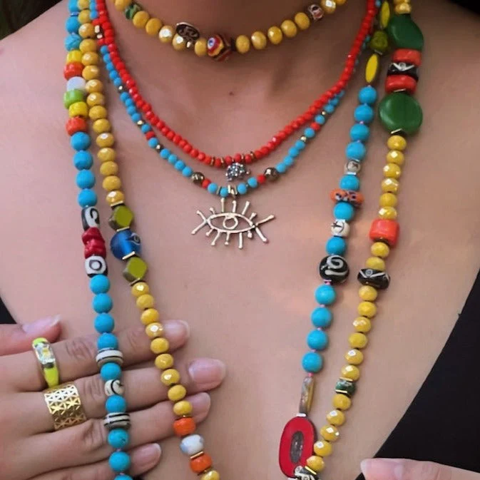 Turquoise Evil Eye Necklace - Image 6
