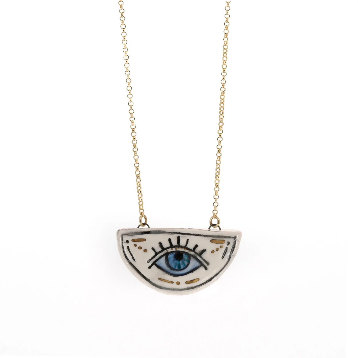 Watchful Evil Eye Necklace - Image 3
