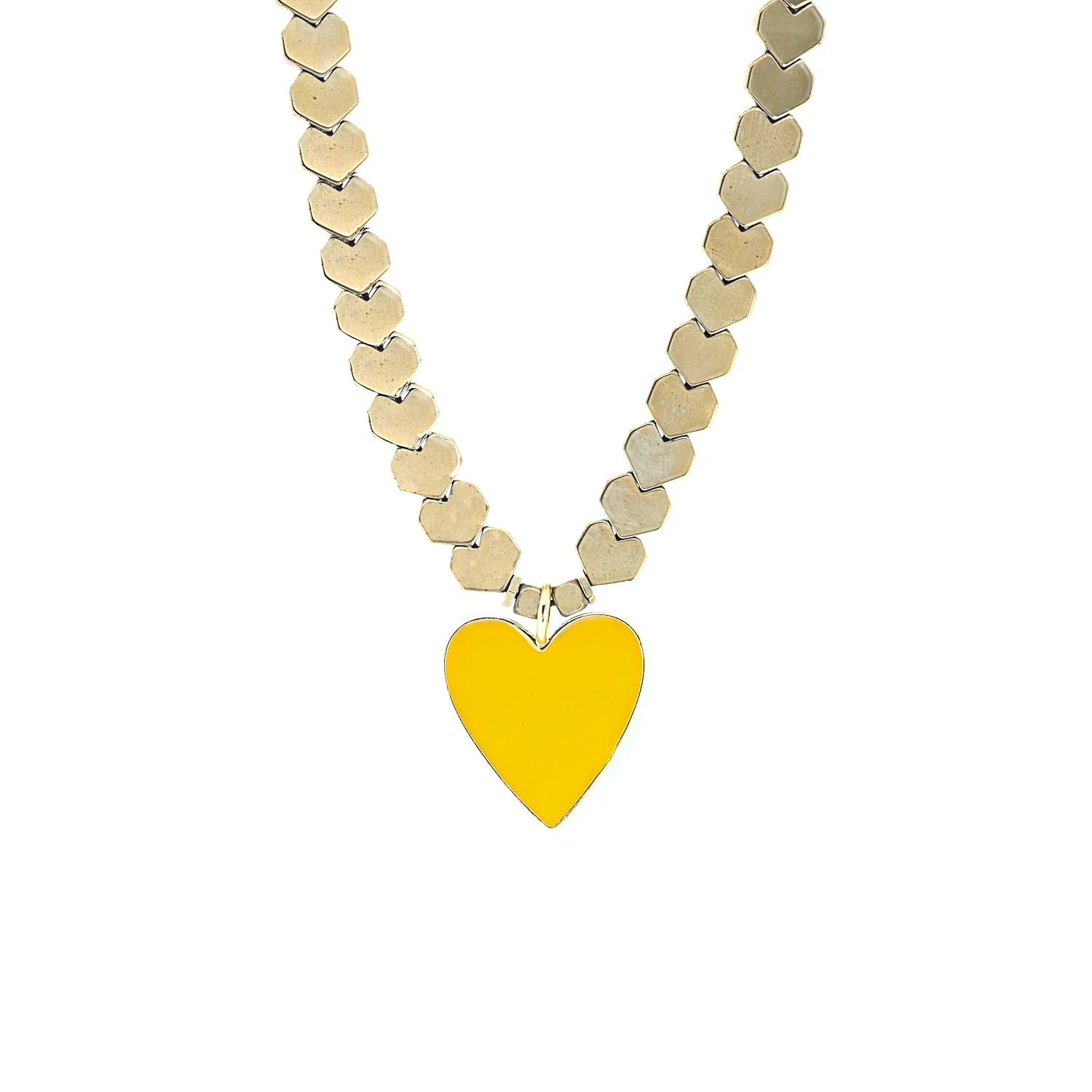 Yellow Heart Necklace