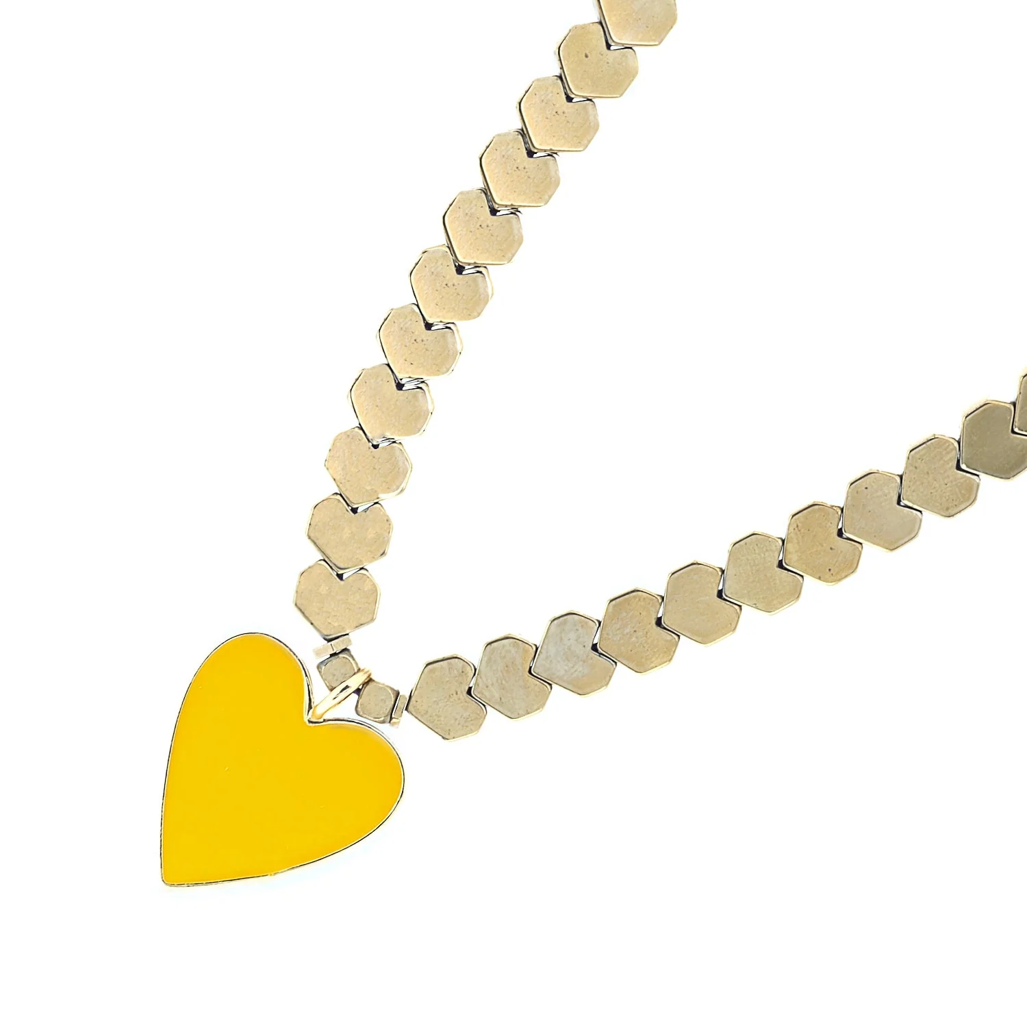 Yellow Heart Necklace - Image 4