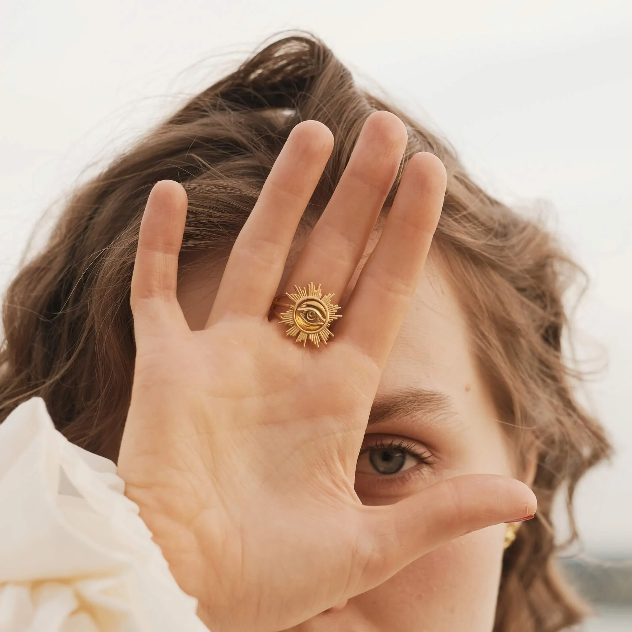 Eye Flip Ring | Gold - Image 3