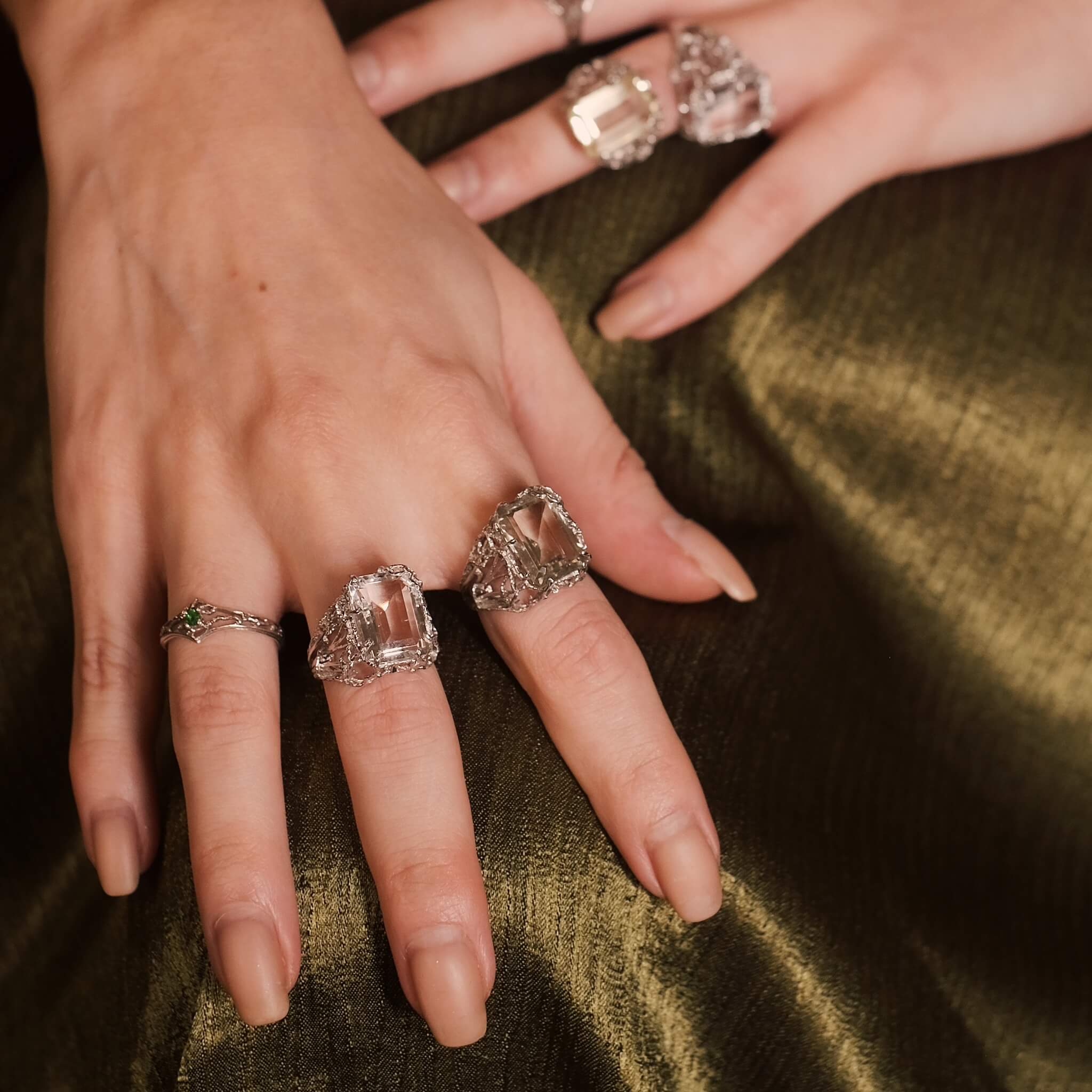 Greatness Gone Sparkle Ring | Clear Quartz - Image 3