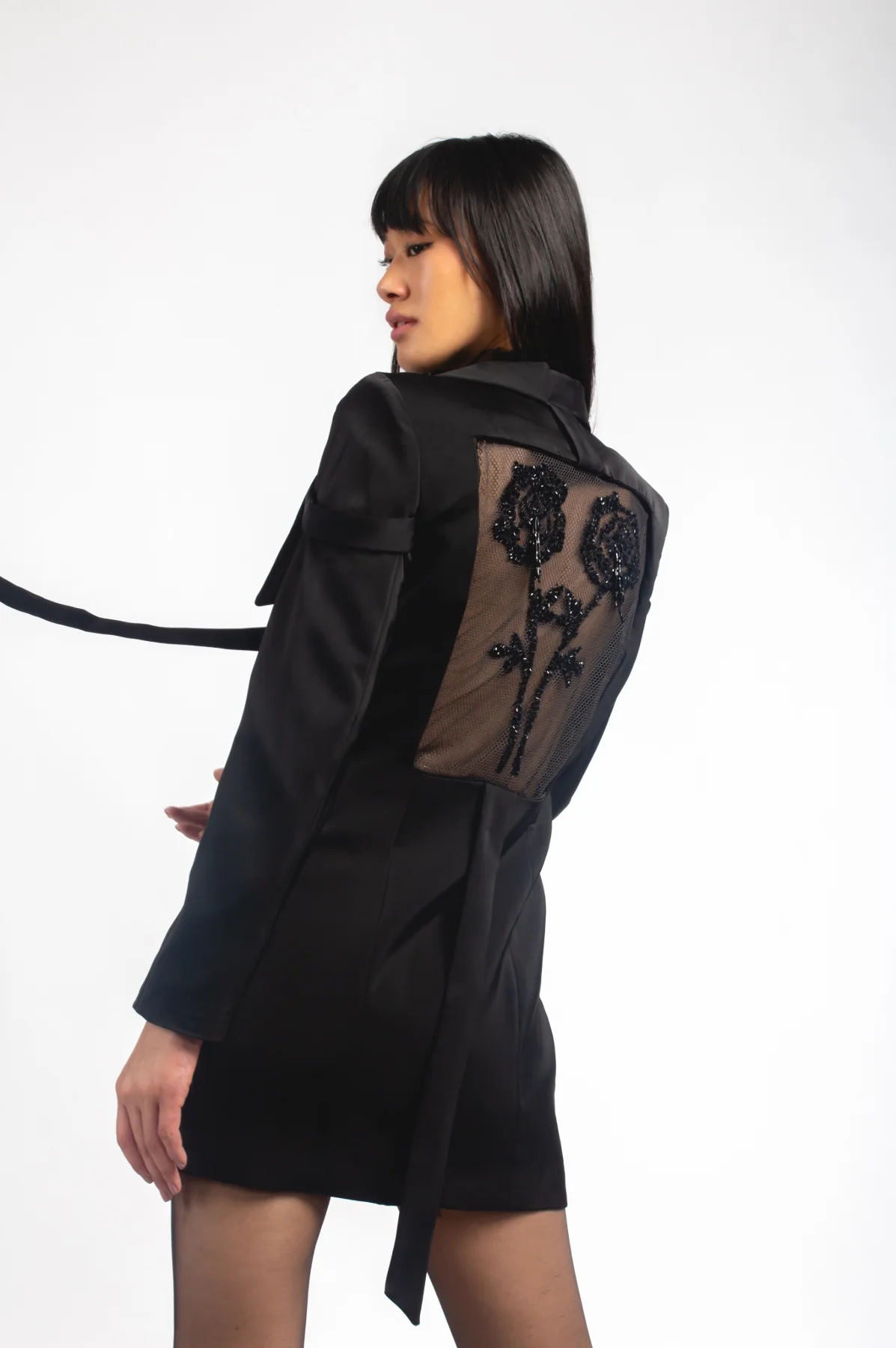 Embroidered Jacket Dress - Image 3