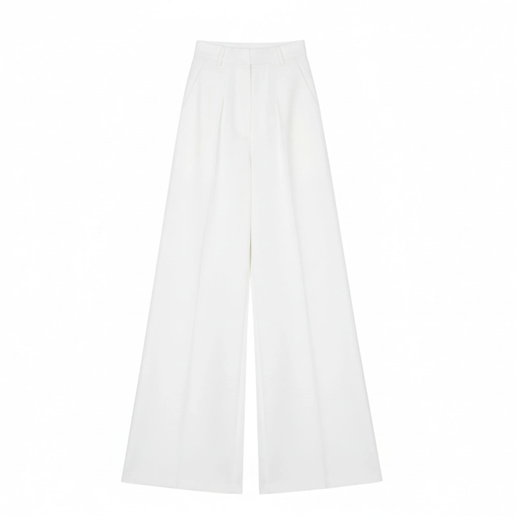 Flared Trousers | White