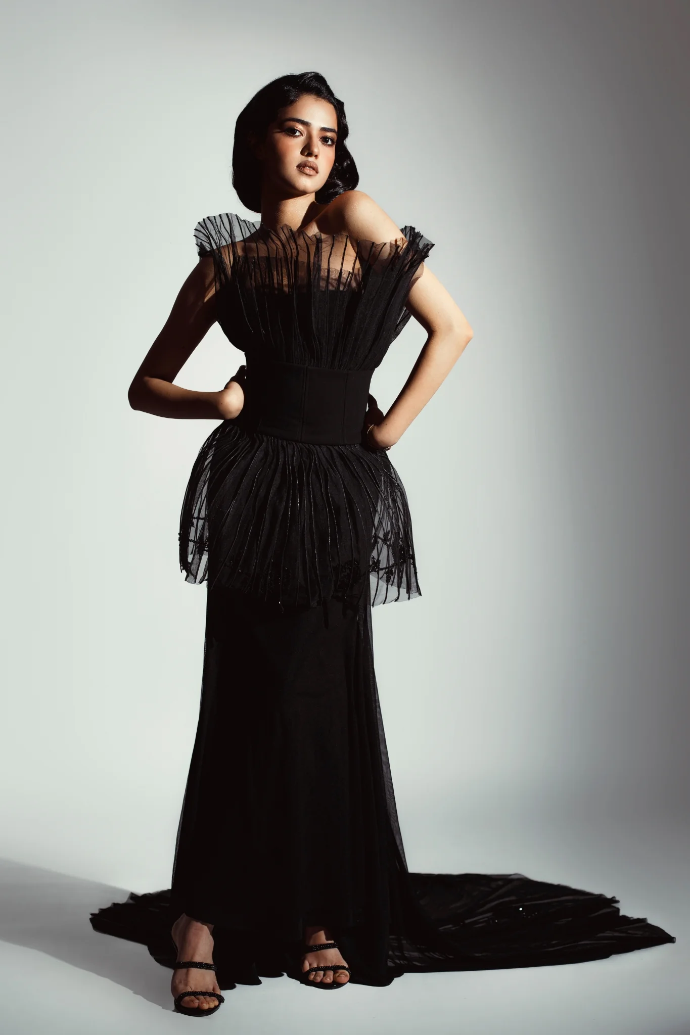 Peplum Mermaid Gown - Image 3