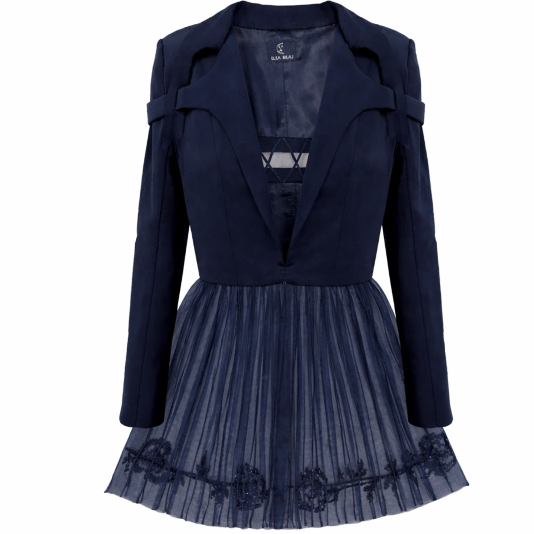 Peplum Style Jacket | Blue