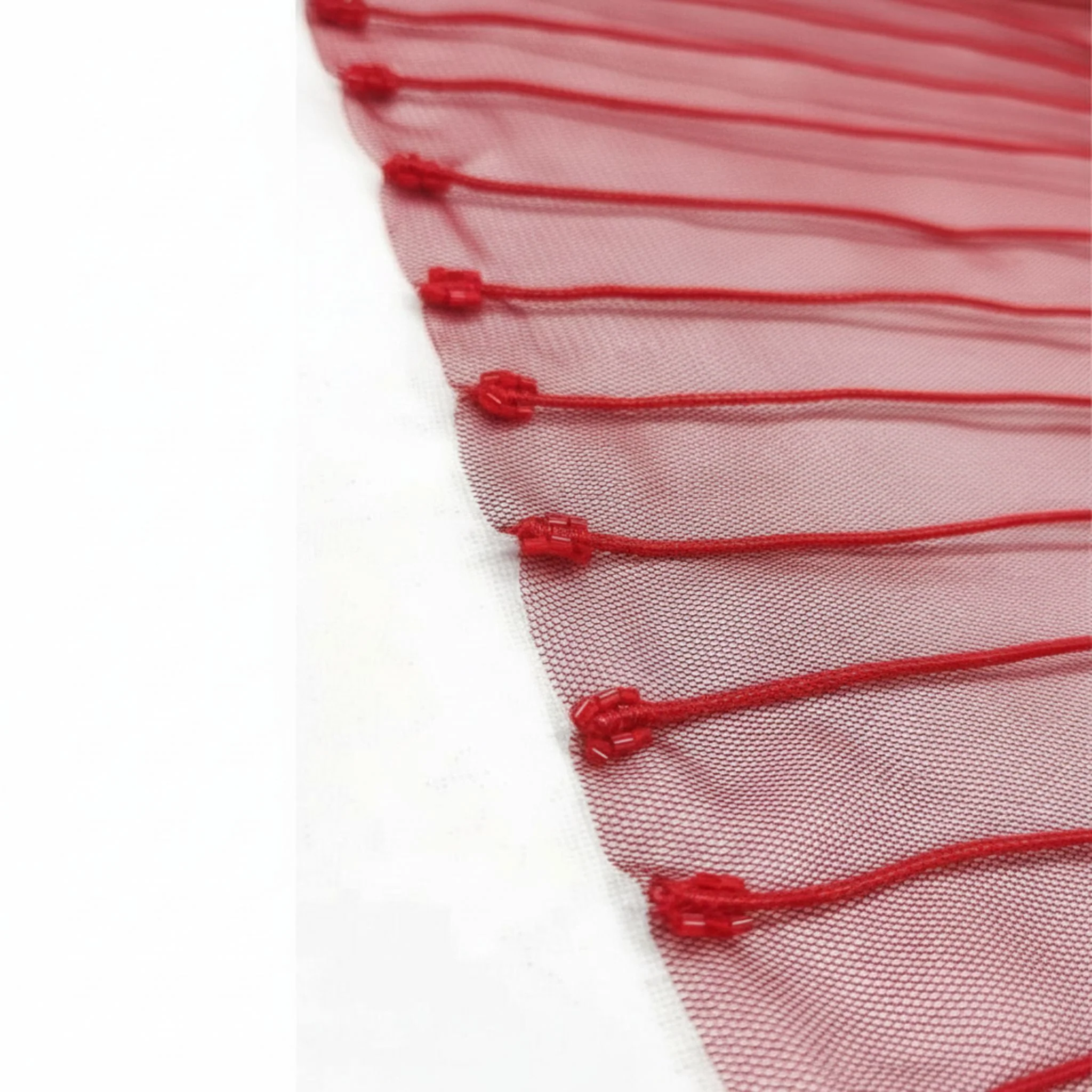 Red Marmaid Structured Gown - Image 5